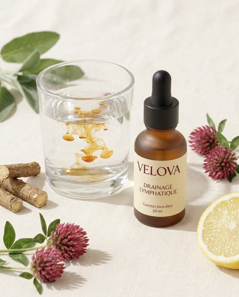 Gouttes Velova drainage lymphatique